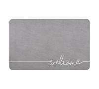 NONDK Bath Mat Super Absorbent Quick Drying Non Slip Bathroom Rug Modern Simple Non-Slip Floor Mats Home Diatomite Mat Grey