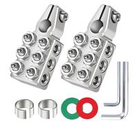 NONDK Battery Terminal Connectors, 12 Way Battery Terminals, 1/0AWG,2/4/6/8AWG Battery Connectors, for Car/Trucks/RVs