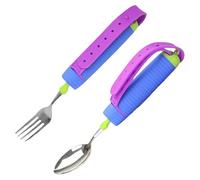 NONDK Bendable Adaptive Utensils for Elderly Weighted Utensils and Parkinson's, Hands-Non Slip Handles