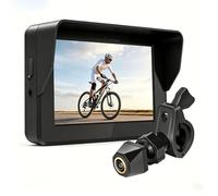 NONDK Bicycle Mirror 1080P Bike Rear View Camera with 5" HD Display Screen Handlebar Mirror for Mountain Biking E-Bikes