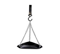NONDK Bird Feeder Bird Feeder Tray Hanging Bird Water Tray Garden Bird Feeder Outdoor Patio Hanging Bird Feeder Easy Install Easy to Use Black