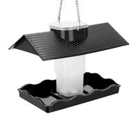 NONDK Bird Feeder for Outdoor Garden Patio Large Capacity Squirrel Proof