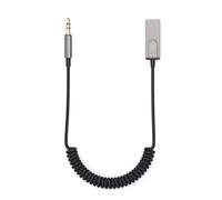 NONDK Bluetooth 5.1 Car Audio Adapter 3.5MM AUX Wireless Music Receiver USB to 3.5mm Jack Dongle Cable Handfree Car Wireless for Amplifier Speaker Car Kit