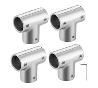 NONDK Boat Handrail Tee 316 Stainless 22mm 90 Degree Yacht Rail | Perfect for yacht rail upgrades, the 90-degree Tee provides a clean angle and stiffens joints for demanding sea conditions.