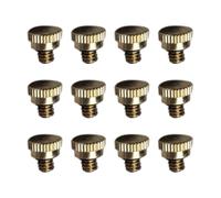 NONDK Brass Misting Nozzle Plug,Thread Misting Nozzle Plug for Raised Garden Bed Backyard Outdoor Cooling System 12Pcs