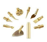 NONDK Brass Thread Embedded Heat Insert Nut Iron Tip M2-M8 10Pc Kit Tool for Plastic 3D Printer Soldering Iron