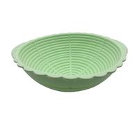 NONDK Bread Proofing Basket,Silicone Round Bread Foldable Sourdough Baking Basket Waterproof Proofing Bowls,Green