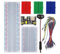 NONDK Breadboard Kit Including 830-Hole Power Module 400-Hole Breadboard+ 1 Set 65Pcs Flexible Jumper Wires Breadboard Wires