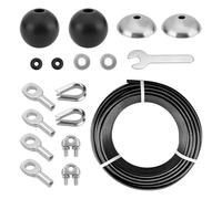 NONDK Cable Replacement Kit- 32.8 Ft, Pulley 5.0mm Steel Wire Rope for Gym for LAT Pulldown, Low Row, Home for Gym Machines