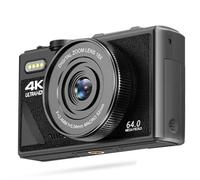 NONDK Camcorder Webcam Camera 4K 64MP Digital Camera Features, 3 Inch IPS Flip Screen, 18X Digital Zoom Video for Photography