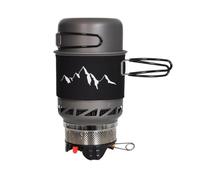 NONDK Camping Cookware Set with Windproof Outdoor Stove Light Weight Camping Pot Kit for Outdoor Cooking Hiking Backpacking