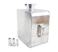 NONDK Car Modification Permeable Bubble Pot Aluminum 2.5L Coolant Radiator Water Tank Overflow Expansion Tank Silver