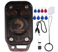 NONDK Chameleon V3.0 RFID Smart Chip Reader Emulator+ 12PCS UID/CUID Keychain Cards Kit ID IC Tag Copying NFC Read/Write Functionality Copyer