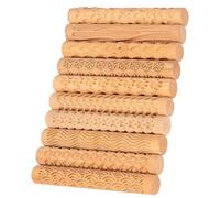NONDK Clay Texture Rollers Clay Machine Roller for Pottery and Ceramics, Modeling Texture Rolling Pin Stencil Board Stamps
