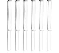 NONDK Clear Acrylic Music Stand Clips(6 Pieces), Book Stand Page Holder Designed to Hold Book Open, Piano Book Holder Clips Included