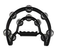 NONDK Compact Double Half Moon Music Tambourine Percussion Tamborine Drum