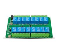 NONDK Development Board 16 Channel USB Relay Module Computer Serial Port Control Switch Controller for PC