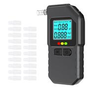NONDK Digital Breath Alcohol Tester with 20 Mouthpieces with LCD Display and History Recall