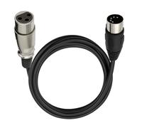 NONDK DIN 5 Pin to XLR 3 Pin Audio Cable for Match Music Instruments or Cables with MIDI or XLR DIN 5P Male to XLR Female