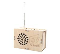 NONDK DIY FM Radio Model Wood Science Project Steam Model for Children Teens Birthday Gift