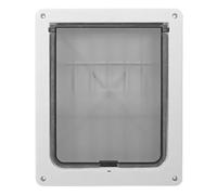 NONDK Dog Door with Backplate Insulation for Weatherproof Home Use Today | Includes a clear cut-out template and step-by-step guide for quick installation in interior or exterior doors.