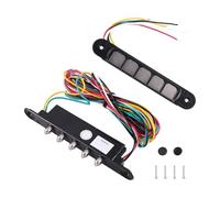 NONDK Door Loop 5 Pins Stainless Steel Hidden Wire Connector for Wood