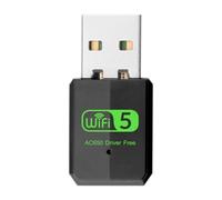 NONDK Dual Band WiFi 5 Adapter AX600 USB2.0 Wireless Network Receiver 2.4G/5.8Ghz for PC Laptop 10/11 Free Driver Installation