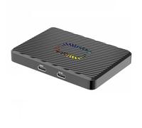 NONDK Dual Bay M.2 NVME SSD Enclosure RGB USB3.2 10Gbps PCIe NVME Docking Station M.2 Solid State Hard Disk Box Adapter for PC