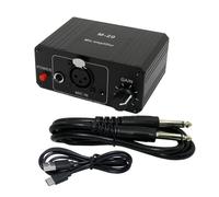 NONDK Dynamic Microphone Condenser Mic Amplifier M-20 Audio 48V Phantom Power Charging Black for Live Sound Card Speaker A