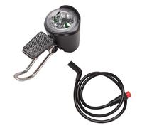 NONDK E-Bike Led Headlight 6V 12V 24V 36V 48V 60V Bicycle Light Waterproof Front Headlight Waterproof Connector (2 Pins)