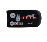 NONDK Electric Bicycle 36V48V S800 LED LCD Meter Control Panel Display for Ebike Controller 5 Pin Waterproof Plug Connector