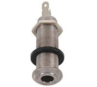 NONDK Electric Guitar Jack Chrome Threaded Cylinder Output Input Jack Plug Sockets 1/4 inch for Electric Guitar
