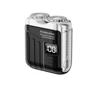 NONDK Electric Shaver for Men USB Rechargeable Dual Blade Portable Wet/Dry Beard Trimmer Electric Washable B
