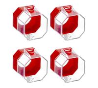 NONDK Emergency Stop Button Cover, 4 Pack Plastic Switch Cover Protector, Toggle Switch Push Button Switch Lockout Cover