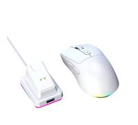 NONDK Ergonomic Design Rechargeable Wireless Gaming Mouse with Charging Dock 2.4G Bluetooth Dual Mode Backlight Game Mouse B