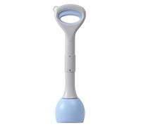 NONDK Ergonomic Handle Dog Pooper Scooper-Poop Scooper for Medium Dogs-Outdoor Pet Waste Cleaning Tool Cleanup Blue