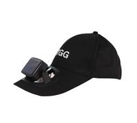 NONDK Excellent Summer Fan Hat Strong Wind Decorative Men Fan Cap Five Soft Blade Camping Fan Sun Hat