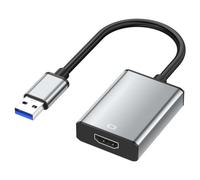 NONDK External USB 1080P 60Hz -Compatible Adapter USB 2.0 to Converter Video Cable for PC