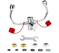NONDK Eye Flush Solution-Emergency Eye Wash Station-Faucet Mounted Eyewash Unit for Sink Attachment for Lab, Factory