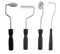 NONDK Fiberglass Laminating Roller Kit 4pcs Vertical Roller Bubble Paddle Tool Laminating Roller Kit