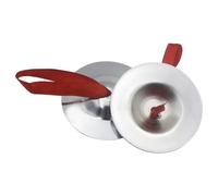 NONDK Finger Cymbals Finger Zills Finger Musical Instrument Belly Dancing Finger Dancing for Dancer Pair Silver