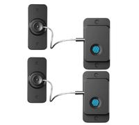 NONDK Fingerprint Refrigerator Lock 2 Pcs No Drill Child Safety Biometric Lock 20 Users for Adults Teens, Emergency USB