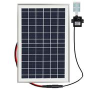 NONDK Fish Pond Circulating Solar Water Pump with Filter Submersible Pump Solar Power Parts Accessories New
