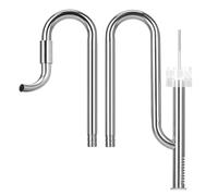 NONDK Fish Tank Filter Tube Filter Aquarium External 304 Stainless Steel Inlet and Outlet Oil Removal Film Filter Accessories