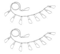 NONDK Fishing Chain Stringers Stainless Steel 2-Pack with Swiveled Snaps
