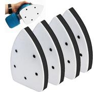 NONDK Foam Sanding Interface Pad 4PCS 5 Holes Mouse Detail Sanding Pad for Sander Sandpaper Backing Pad Paper