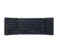 NONDK Foldable Bluetooth Keyboard with Touchpad Portable Wireless Pocket Gaming Keyboard Ultra Slim Travel Keyboard A