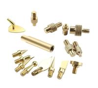 NONDK For 3D Printer Soldering Iron Brass Thread Embedded Kit Heat Insertion Tool Modify Finishing(16pcs)