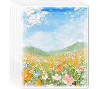 NONDK for Card Making Compatible 6 Pack Gel for Printing Plates Set, 8 X 10 Inch for Printing Gel Plate, Monoprinting Printmaking Supplies