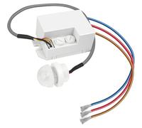 NONDK for Ceiling Mounted 120 Degree PIR Motion Sensor Switch with Infrared Body Detection for Bathroom and Hallway Occupancy Detection